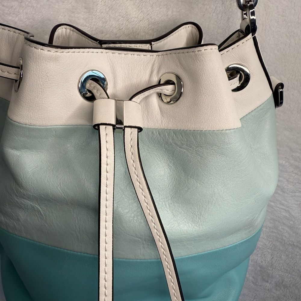 Michael Kors Dottie Color Block Bucket Bag - Picture 3 of 14